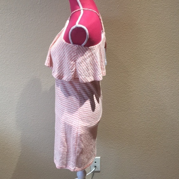 Splendid Linen Mini Stripe Halter Dress - Picture 5 of 8
